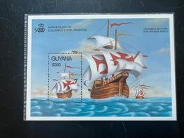 1991 Guyana Columbus  Block **.  (A729)