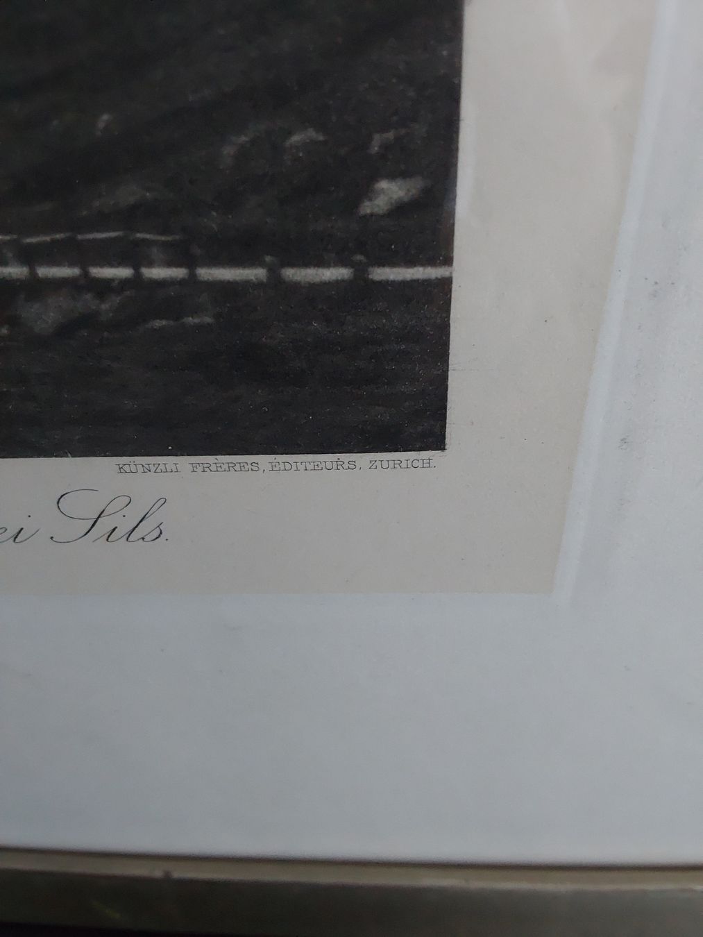 Foto & Immagini: Albert Steiner.Kirchlein bei Sils.Mit Rahmen 45x54 cm. – Usato da Steinach venduto da Chilli1957 1