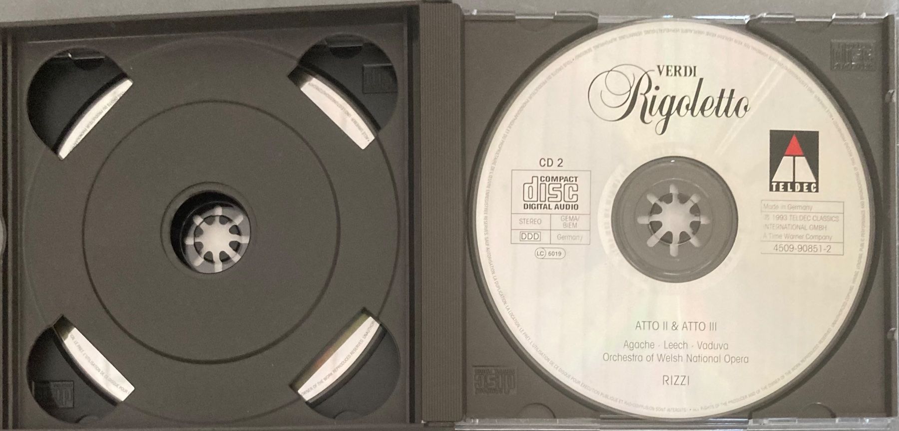 CD: GIUSEPPE VERDI...... - RIGOLETTO – Usato da Poliez-Pittet venduto da Newtown-Records 6