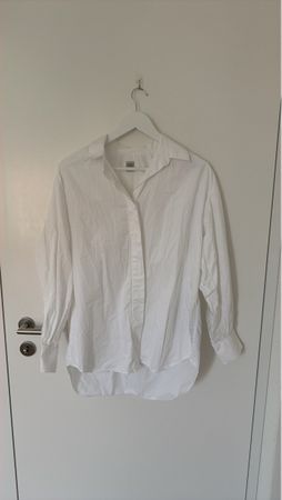 Eleventy white shirt with open sleeve M
