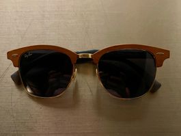 Ray-Ban Sonnenbrille Clubmaster Holzoptik gut erhalten