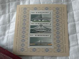Singapur Briefmarken Sport Stadion 30c 75c 1$