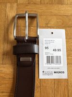 New Men’s Brown Leather Belt 95cm
