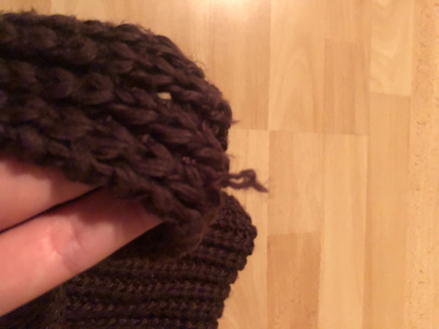 Foulard & Sciarpe: Strick Schal Aubergine – Usato da Gamprin venduto da Minabal 2