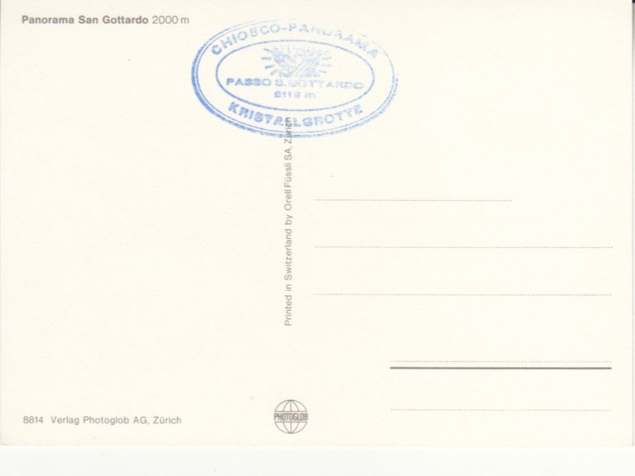 Ansichtskarten: San Gottardo ca. 1970 – Gebraucht aus Bürglen TG von StampGraf 1