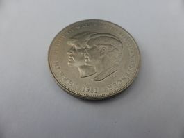 Gedenkmünze Prinz + Diana  1981