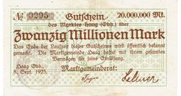 Haag 20 Mil.Mark 08.09.1923 VZ-VZ+