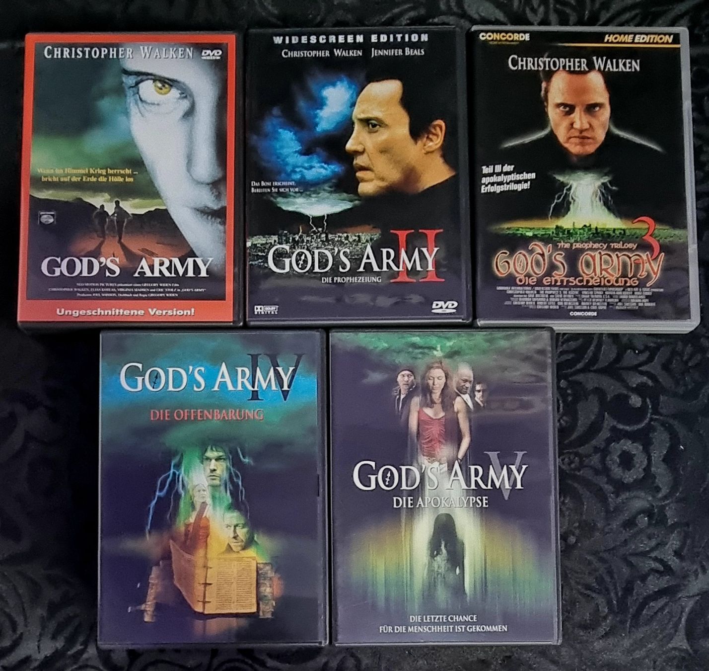 Alle DVDs: - 5 DVDs - GOD'S ARMY 1 bis 5 - – Gebraucht aus Gerlafingen von