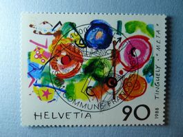 1988 Tinguely Gemeinschaftsausgabe Ch/F 769 ET Vollstempel