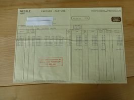 Vevey, Nestle Rechnung 1956