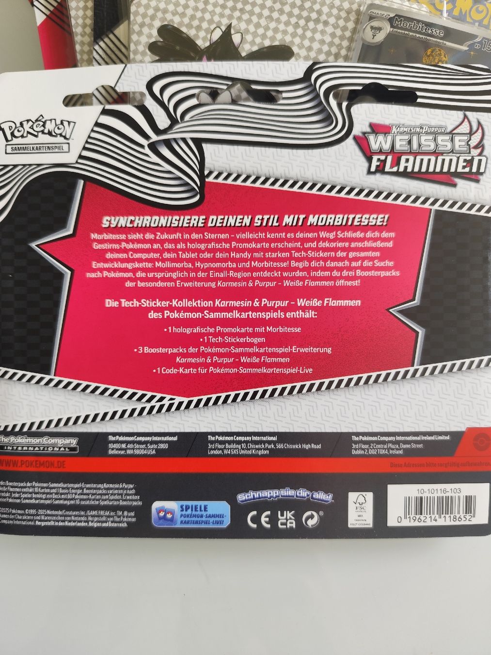 Pokémon Carte collezionabili: 10x Weisse Flammen Tech Sticker Collection – Nuovo e nell'imballaggio originale da Sissach venduto da Akimbaro 1