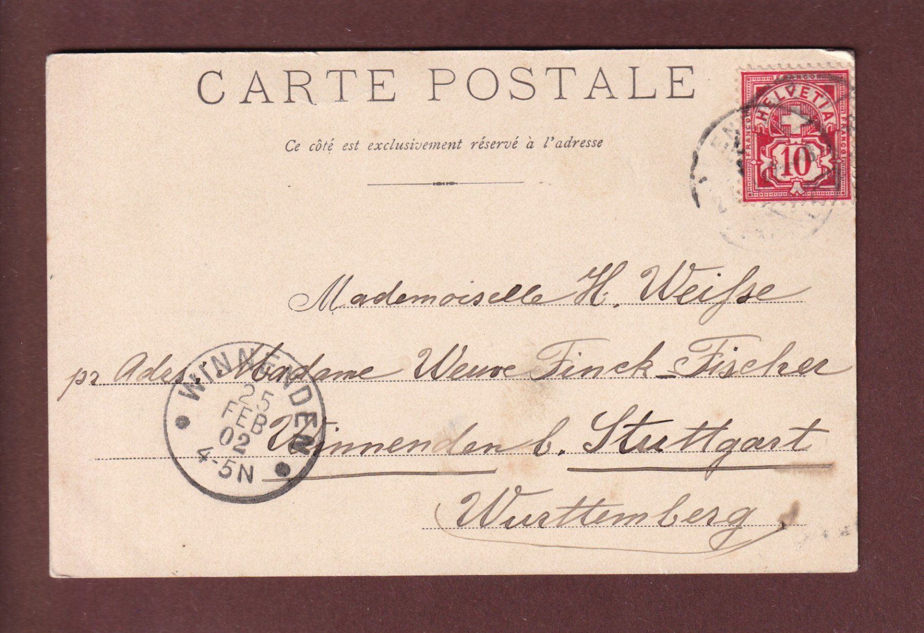 Ansichtskarten: GENEVE - La Gare - 1902 – Gebraucht aus Pully von nicecards 1