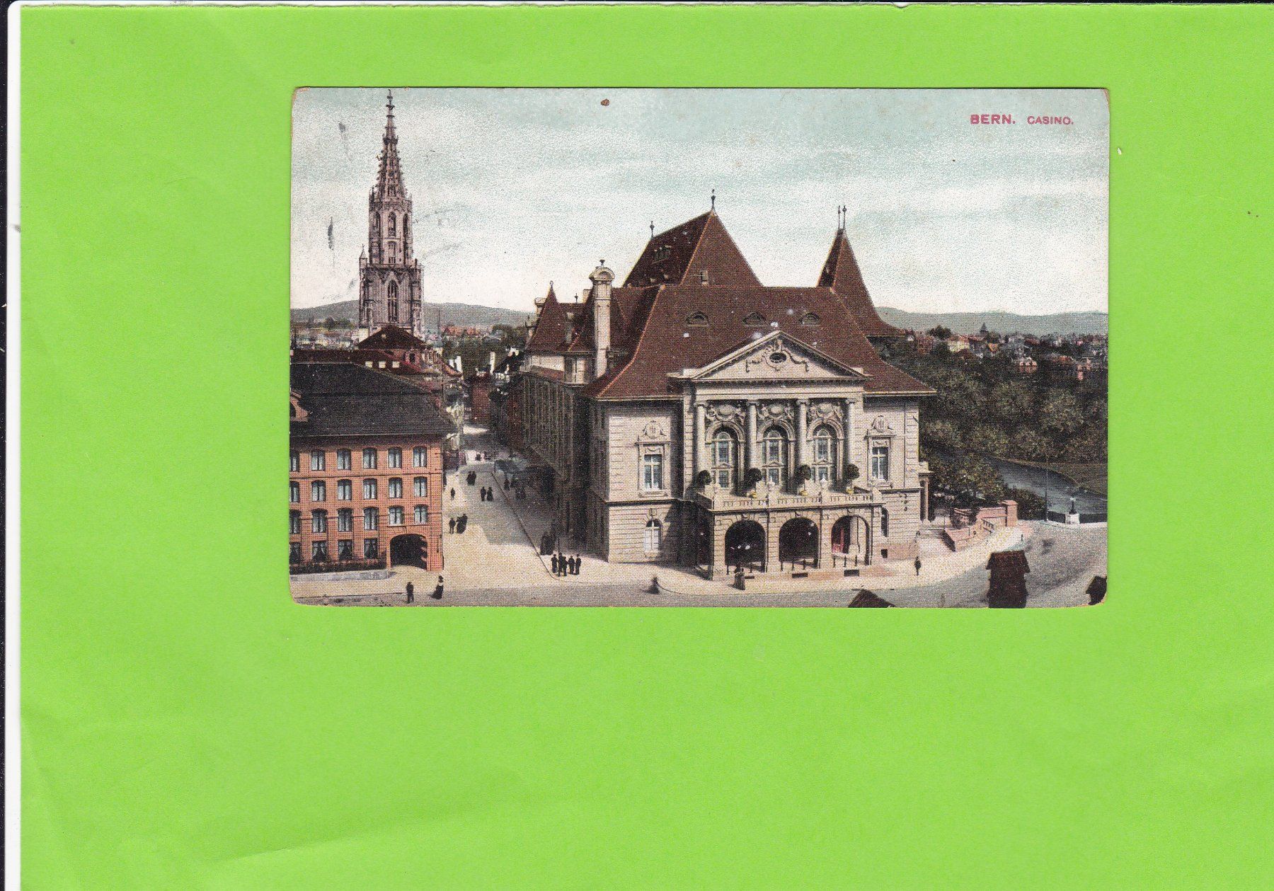 Ansichtskarten: Bern-Casino--1911 nach Paris – Gebraucht aus St. Peterzell von neckertal