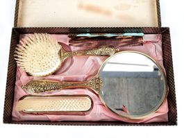Vintage-Frisiertisch Set