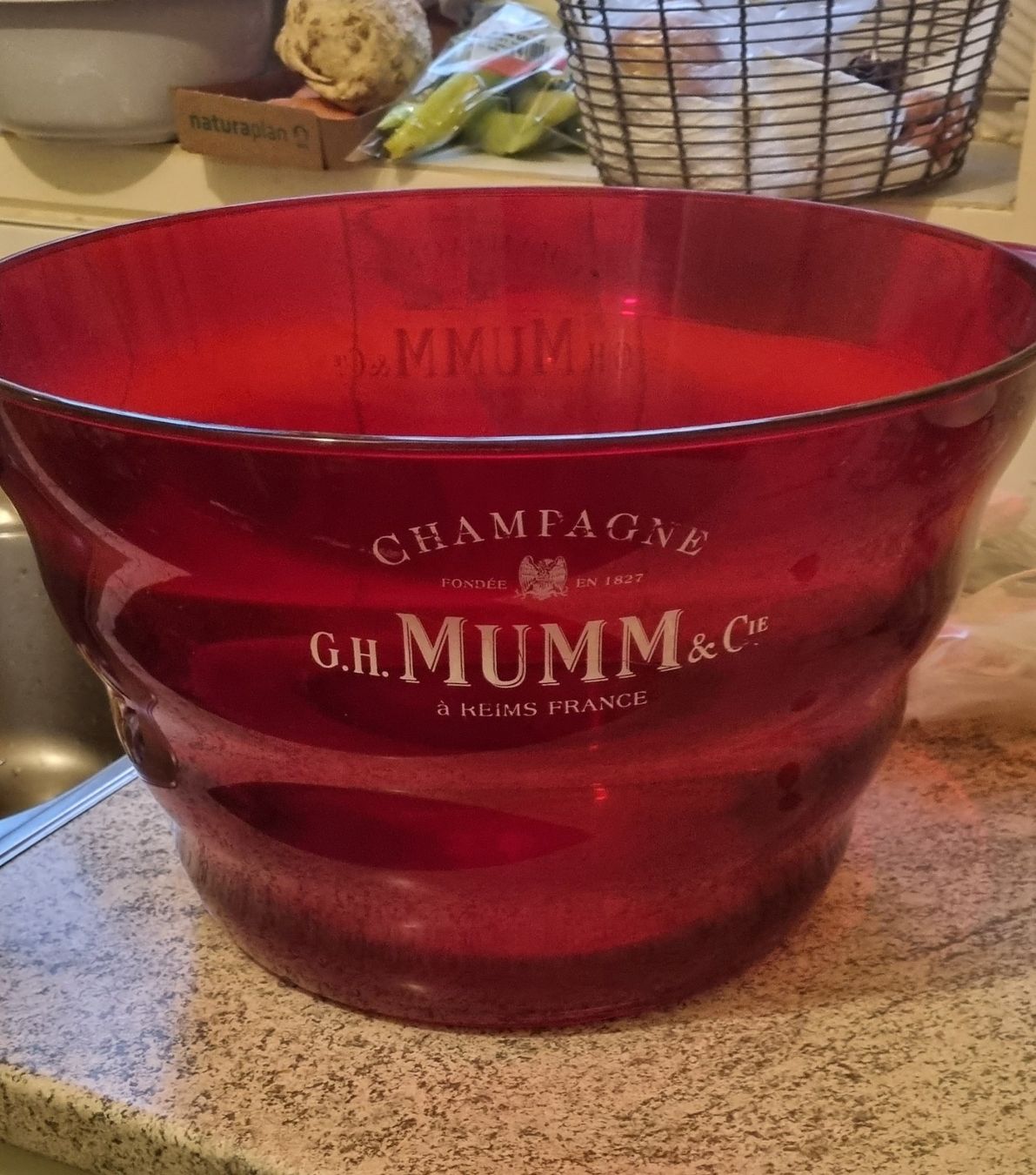 Altro: Champagnerkühler  G. H. MUMM Champagner Eimer / 1970er Jahre – Usato da Basel venduto da Jcva