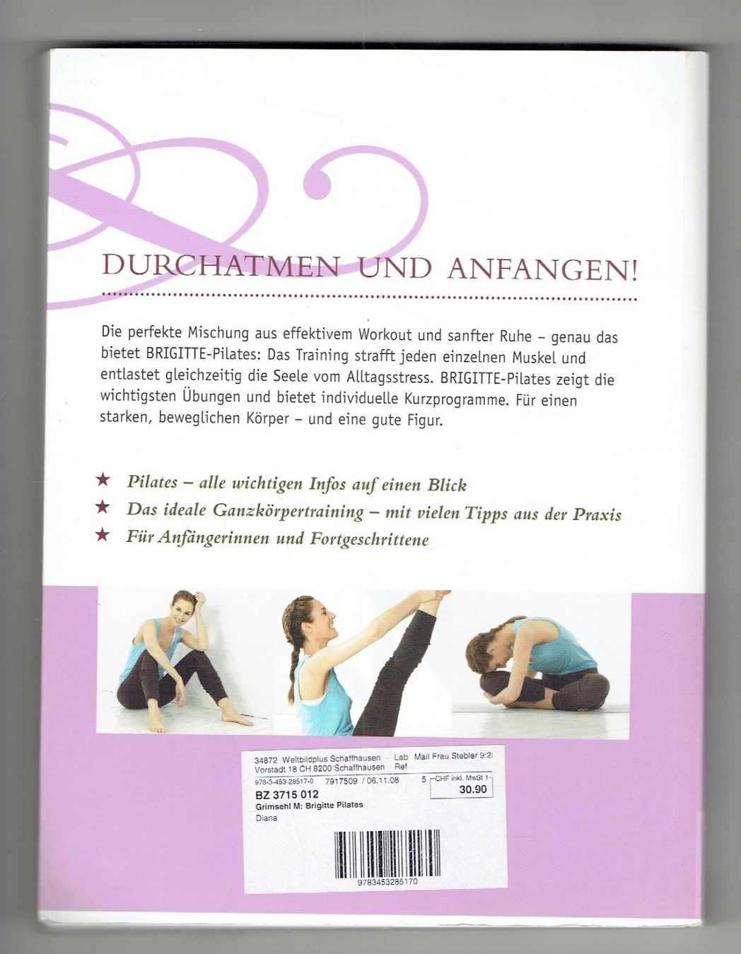 Bücher: Brigitte Pilates – Neu (gemäss Beschreibung) aus Flims - Dorf von Stagediver 1
