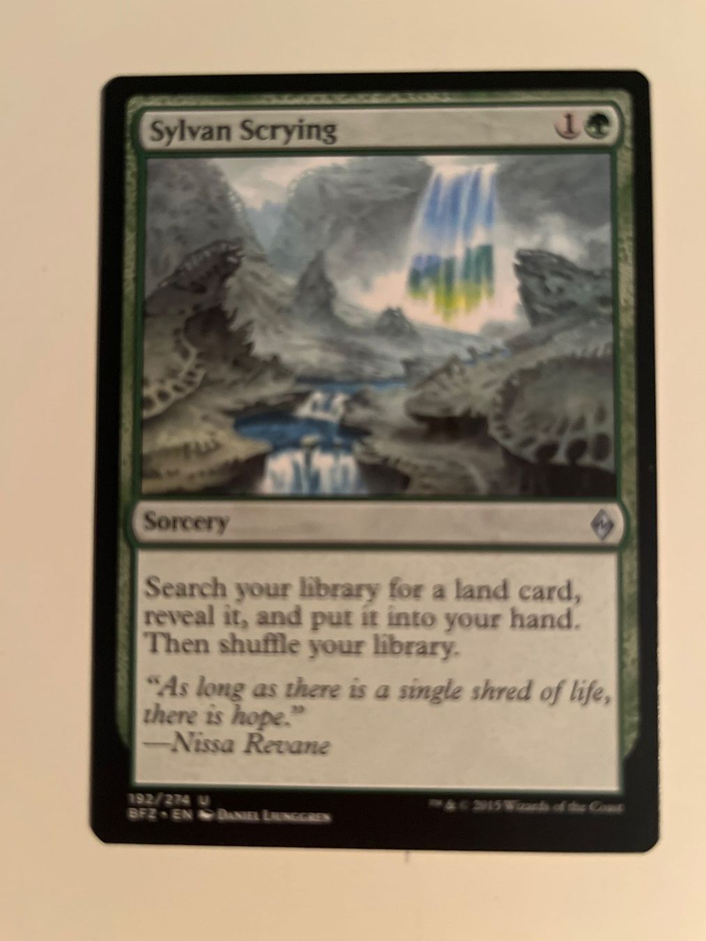 Magic The Gathering Carte collezionabili: 1 x Sylvan Scrying - Magic: The Gathering - MtG – Usato da Kriens venduto da Shadi1980