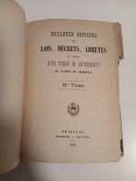 Bulletin officiel de Fribourg, 1881 - Document rare