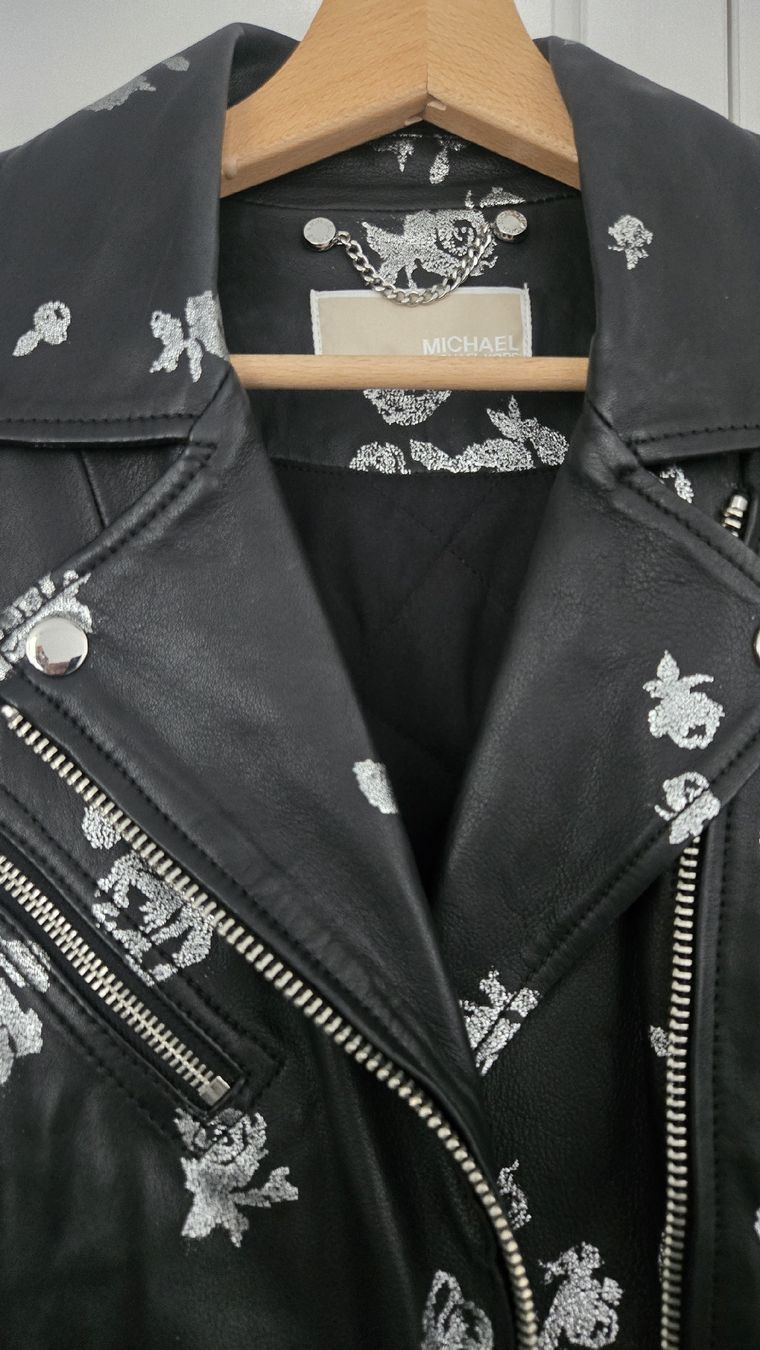 Giacche: Michael Kors Leather Jacket Floral Print Size M  – Usato da Basel venduto da sca_52mn 1