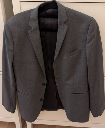 Elegantes Sakko, Grau, Grösse 48 Fabric by Marzotto, H&M