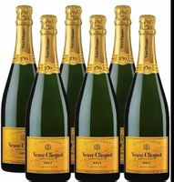 VEUVE CLICQUOT BRUT CHAMPAGNE 6 0.375cl FLASCHEN