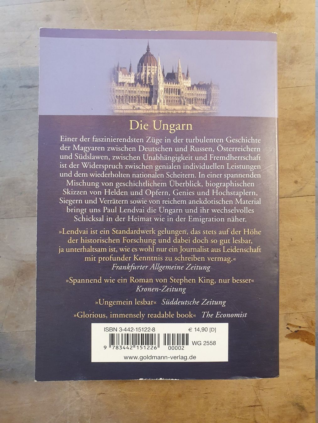 Libri: Die Ungarn Paul Lendvai Goldmann – Usato da Zürich venduto da loosebone 2