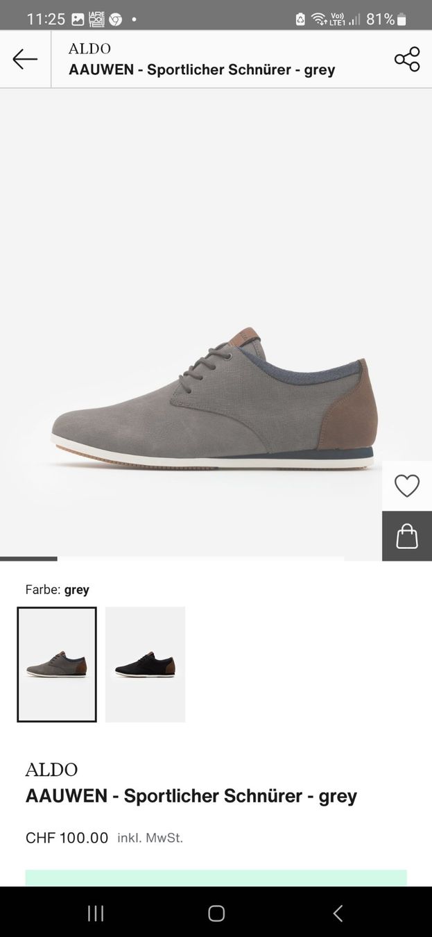 Aldo Scarpe da uomo: ALDO sporticher schnürer grey – Nuovo e nell'imballaggio originale da dietikon venduto da kar_l26c 3