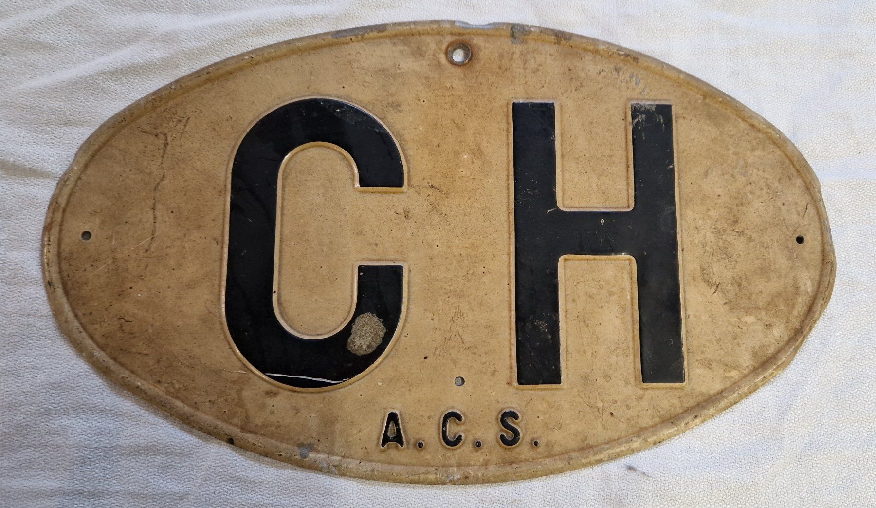 Schilder: CH BLECHSCHILD ALT – Gebraucht aus Bilten von Mic2022