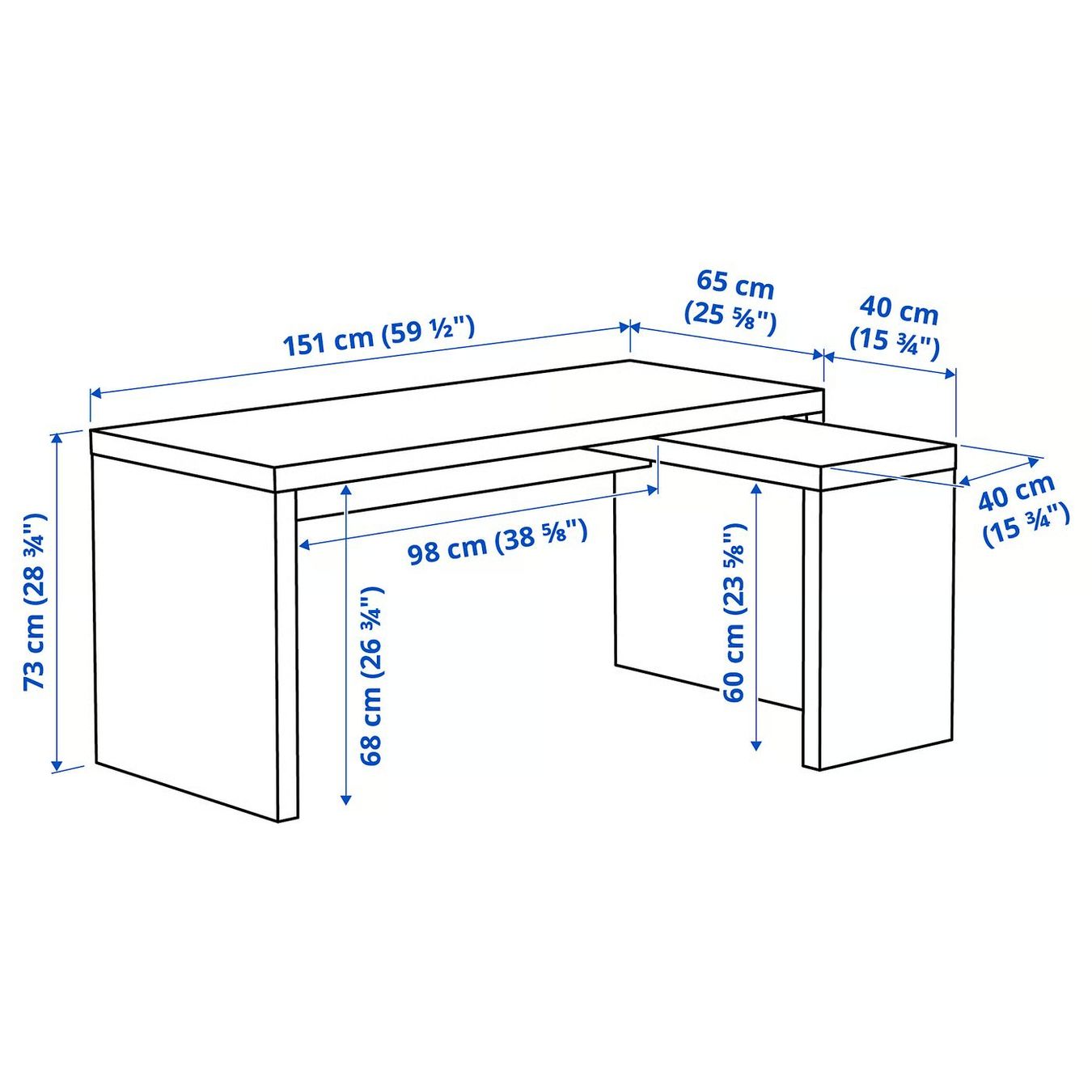 Ikea Schreibtische: IKEA MALM Pult schwarz – Gebraucht aus Solothurn von linus132652 3
