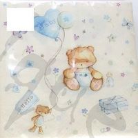 Serviette baby blau (1170 b) 2Stk.