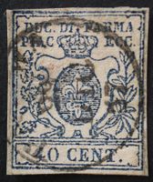 Parma MNr. 11 40 Centesimi gestempelt
