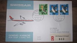 Swissair Geneve - Karachi 03.04.1971