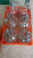 16 Stk. 7x3l/9x5l Schnapsflaschen, Weinflaschen, Gärballon