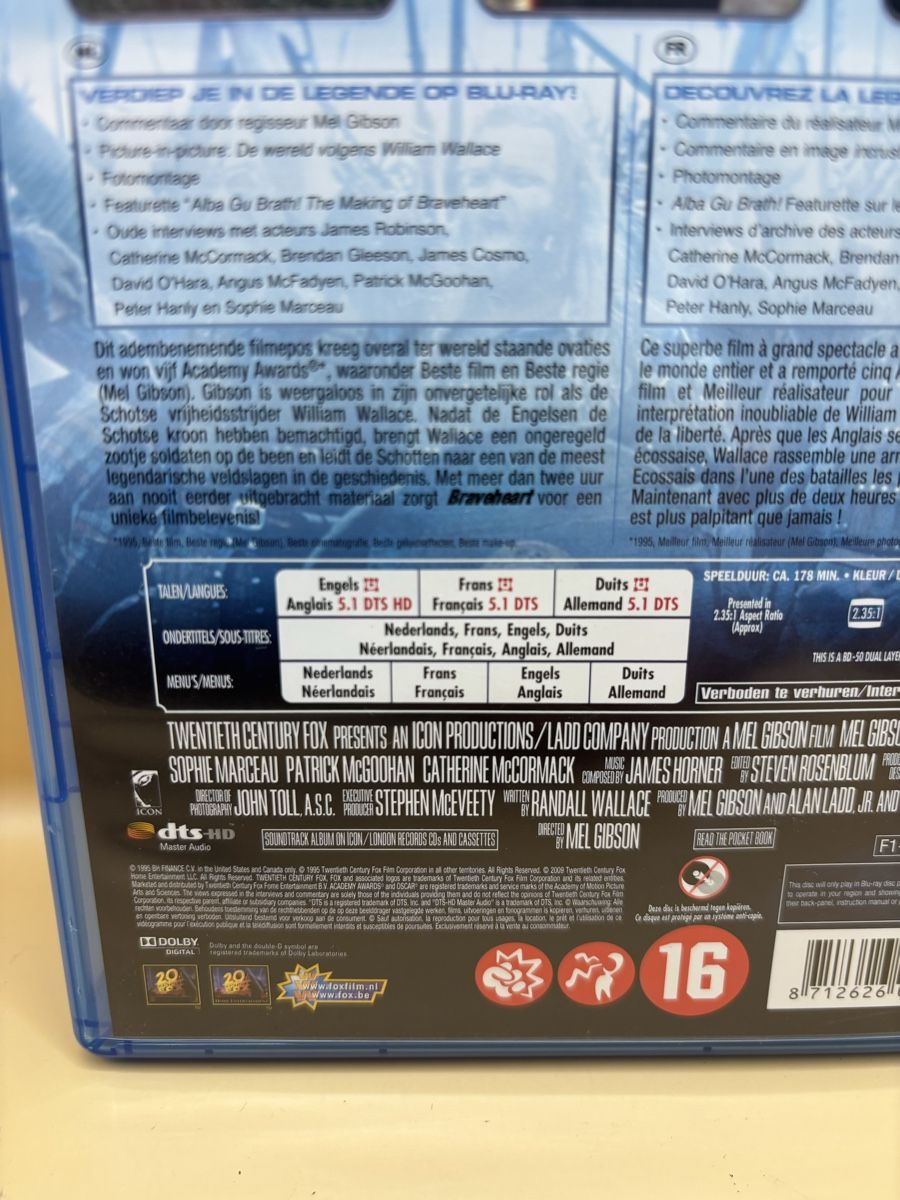 Tutti i DVDs: Braveheart Blu-Ray - Edition Collector – Usato da Genève venduto da sho_67qj 2