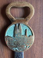 Flaschenöffner, Brieföffner,mit Prägung Zürich, alt, Messing