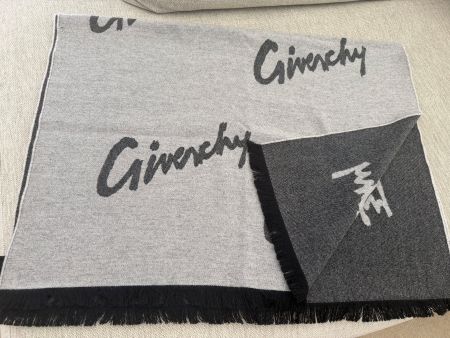 GIVENCHY Logo Jacquard Woll- & Kaschmirschal UNISEX -NEU