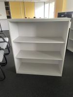 Standregal Regalwand Büroregal Holz Hellgrau 80x116x40 cm