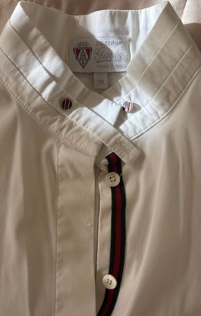 Sommerliches weisses Hemd, kurzarm, Gucci. XS