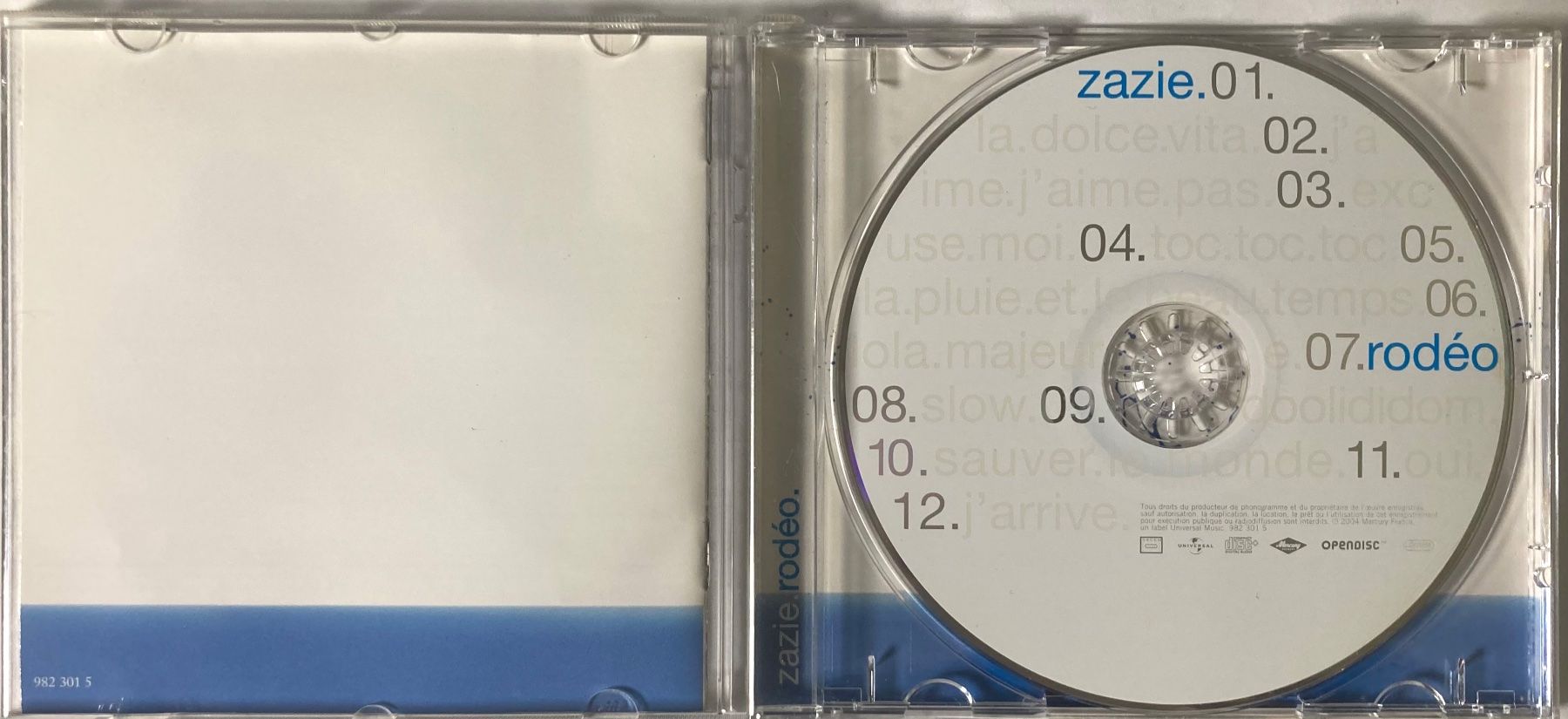 CD: ZAZIE - RODÉO – Usato da Poliez-Pittet venduto da Newtown-Records 2