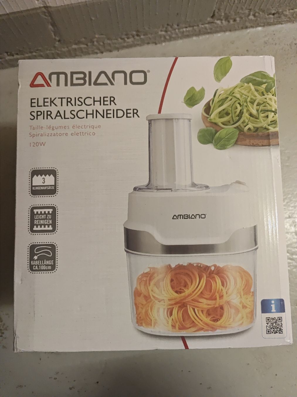 Ambiano Küchengeräte: Ambiano Elektrischer Spiralschneider - Neu – Neu und originalverpackt aus Zürich von pamiciri 2