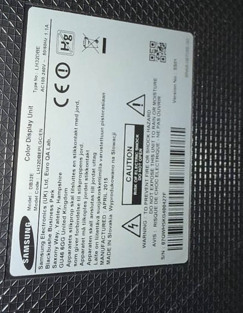 Samsung Fernseher: Samsung TV DB32E - 32 Zoll  – Gebraucht aus Gossau ZH von pas_d8gg 2