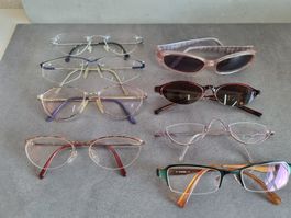 Brillen Konvolut, Marken Diesel, Fielmann, Polaroid, Linea N
