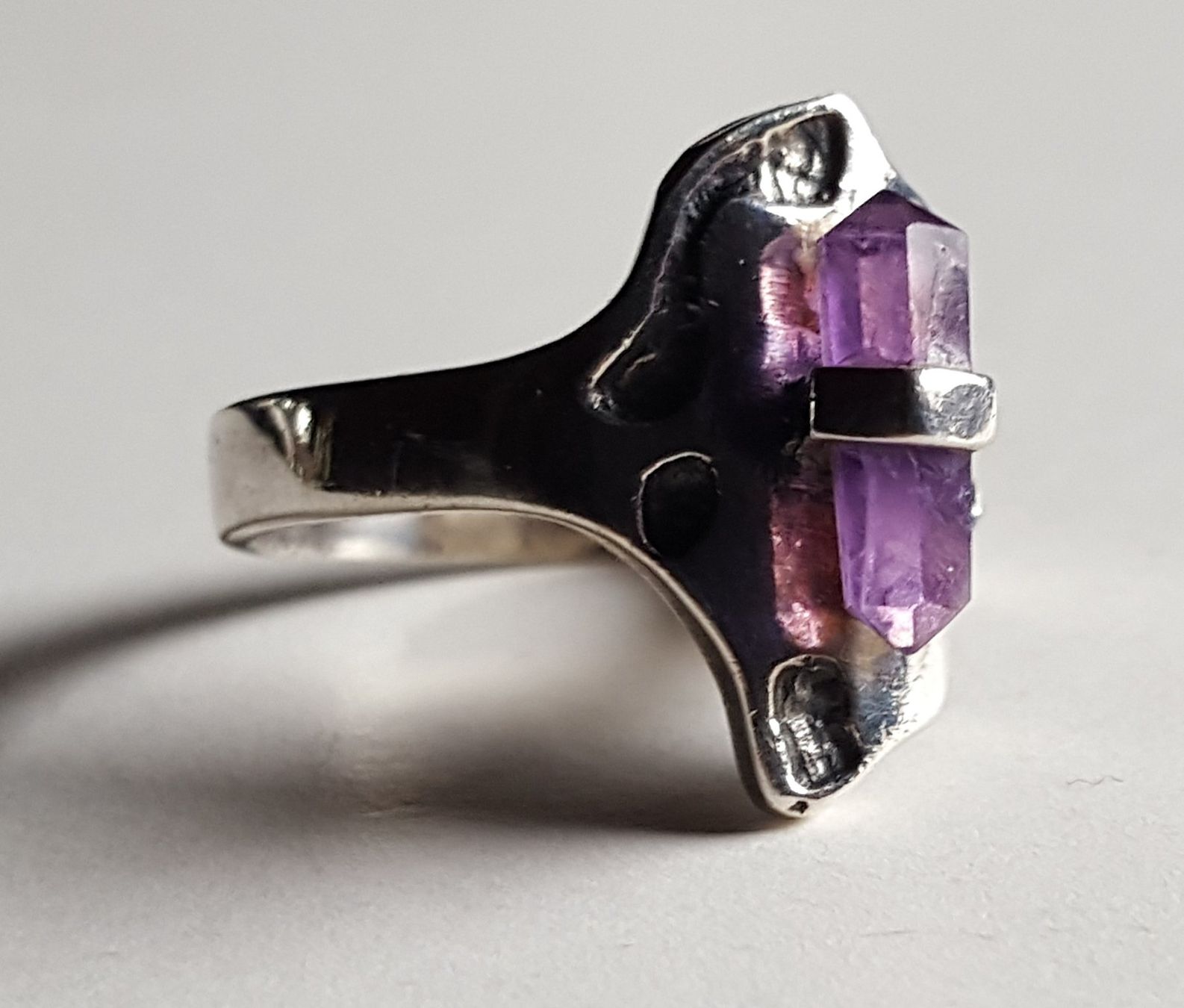 Anelli: Amethyst Ring modernes Design Ringgrösse 54 – Usato da Unterseen venduto da bongmarley 7