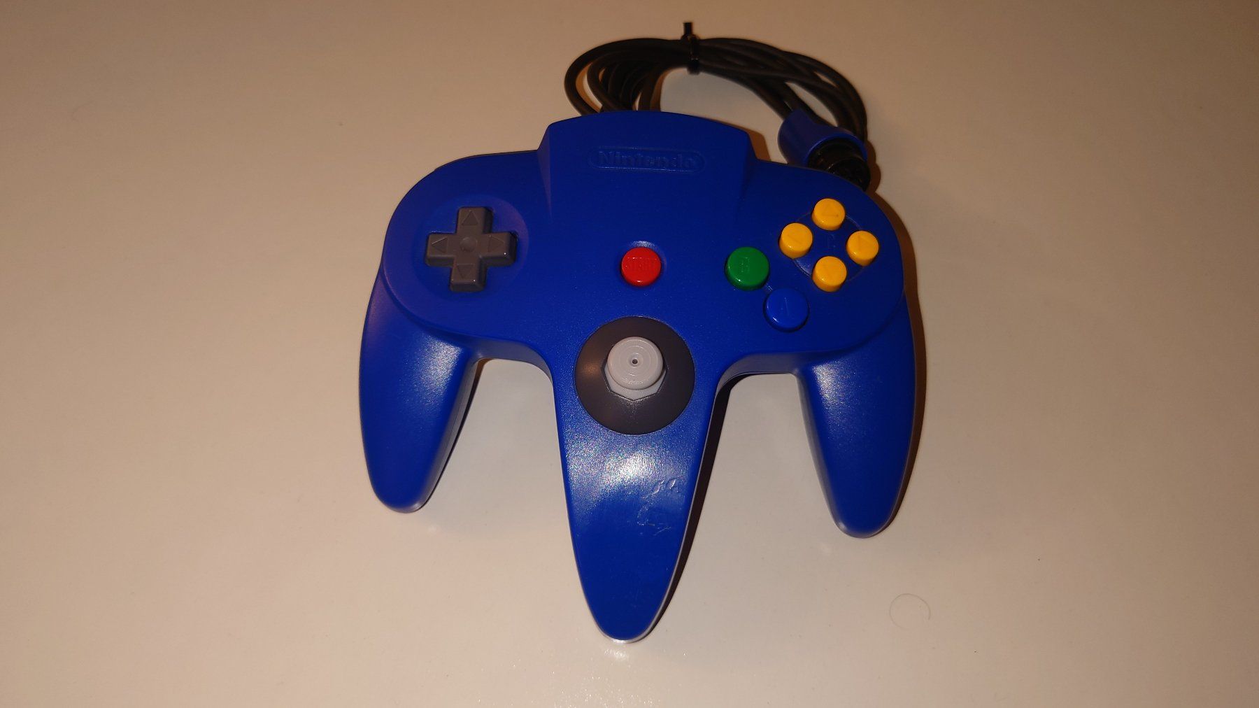 Nintendo Console: N64 Controller blau (Joystick fabrikneu) – Usato da Pfaffhausen venduto da Odla7