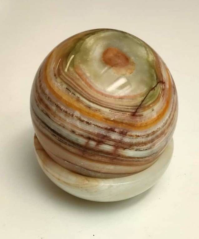 Minerali & Pietre curative: Wunderschöne Aragonitkugel mit Aragonit Schale – Usato da Rheineck venduto da han_c85z 1