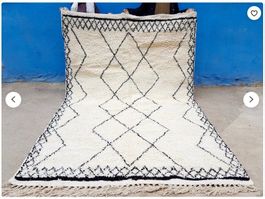 Grand Tapis en laine style berbère 2x3m