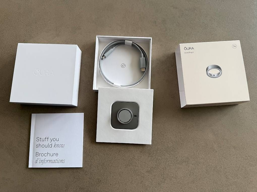Ringe: Oura Ring 4 - Grösse 14 in brushed Silver – Gebraucht aus Unterägeri von AEnglert