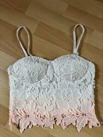 Tally Weijl Spitzen Bustier-Top, Gr. S, guter Zustand