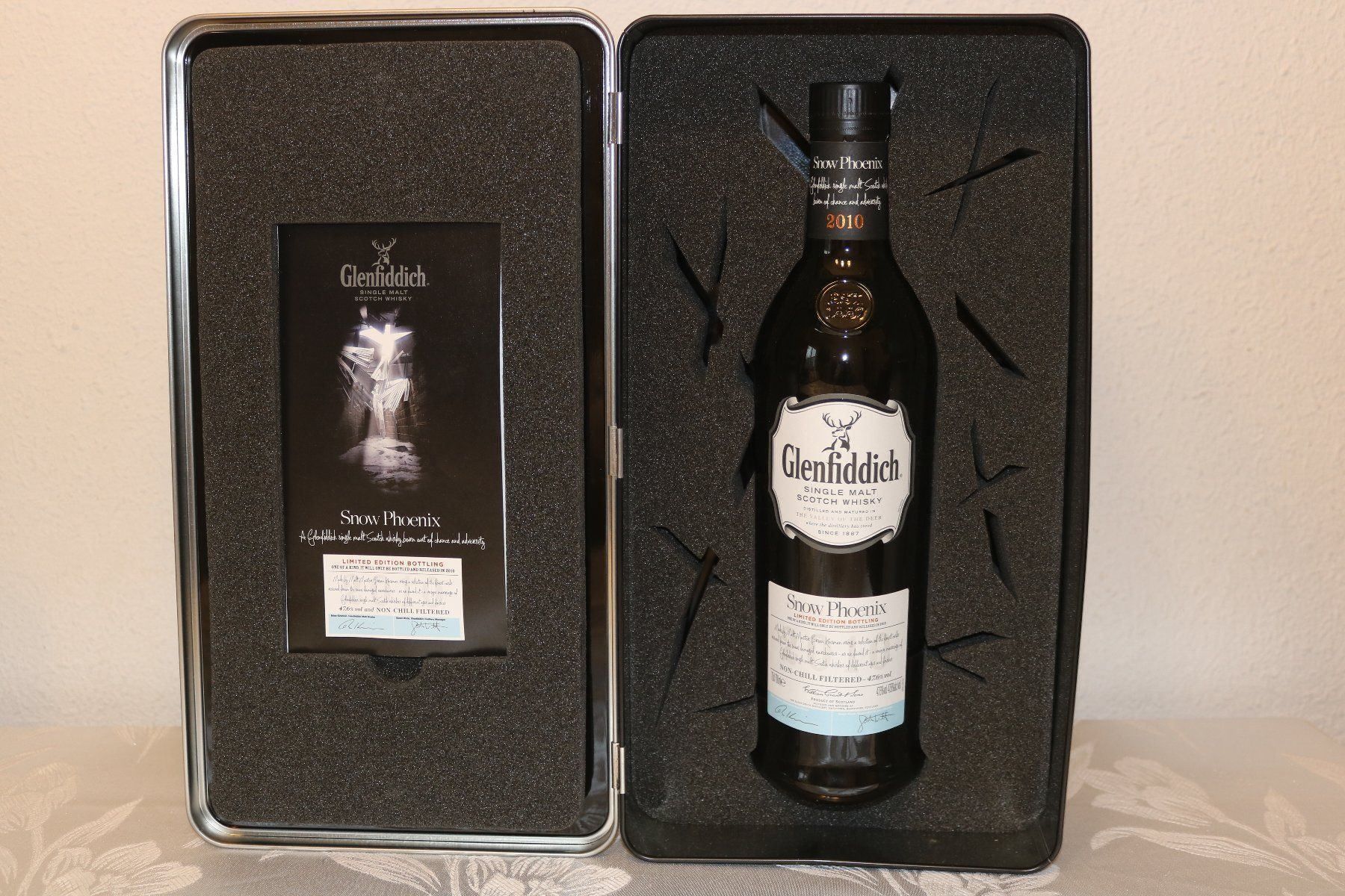 Glenfiddich Bevande alcoliche: Glenfiddich Snow Phoenix – Nuovo e nell'imballaggio originale da Biel/Bienne venduto da Ligurie