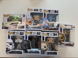 Star Wars Funko Pops! OVP, inklusive Target exklusive 